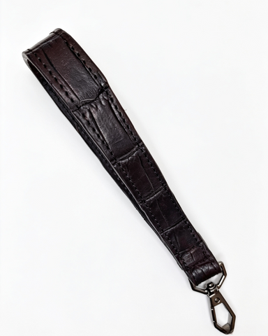 Crossbody en piel de cocodrilo colombiano