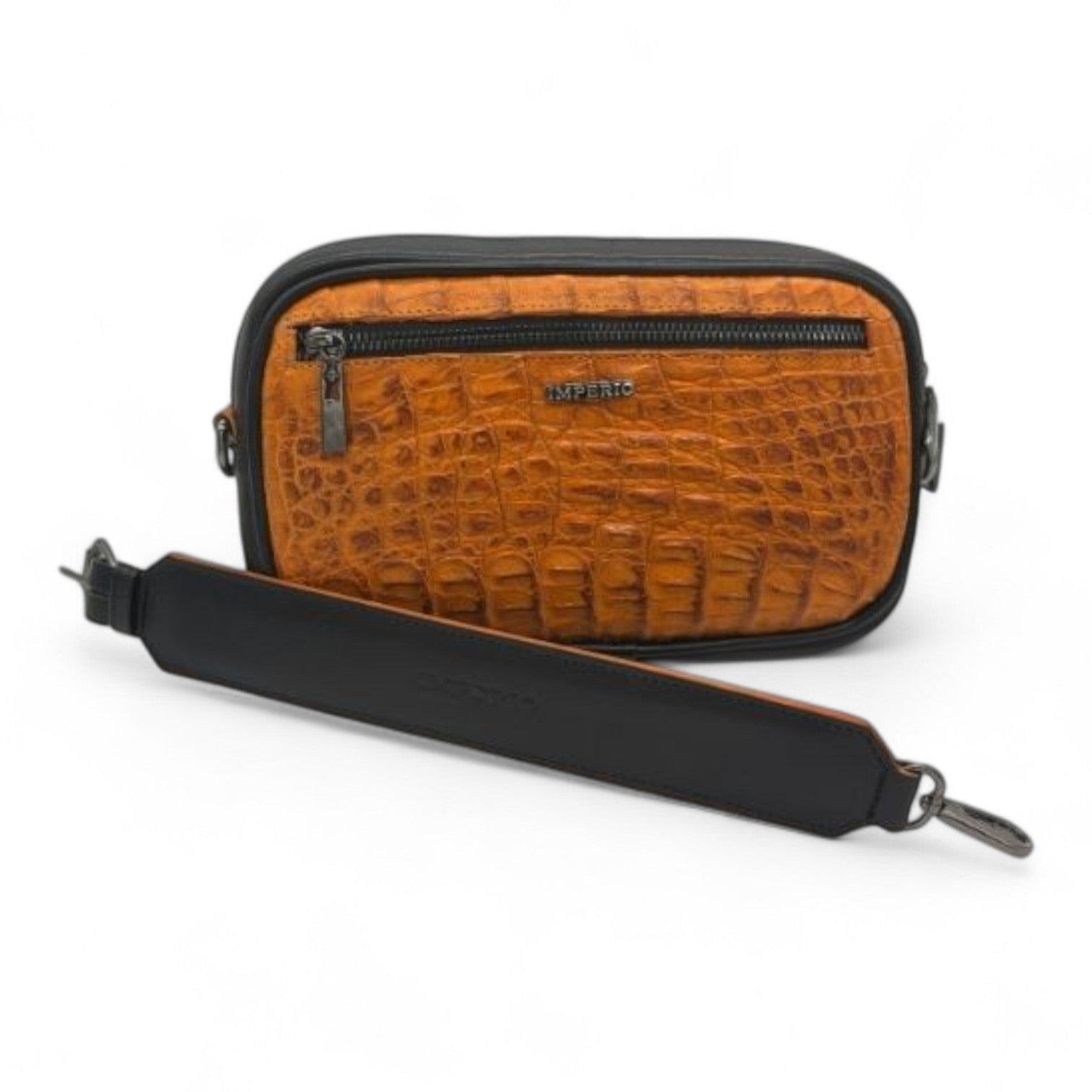 BLACK AND ORANGE CROC