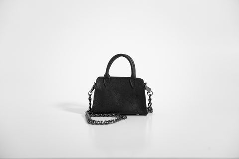 Bolsa Mini Negro Grabado