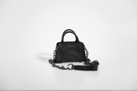 Bolsa Mini Negro Grabado