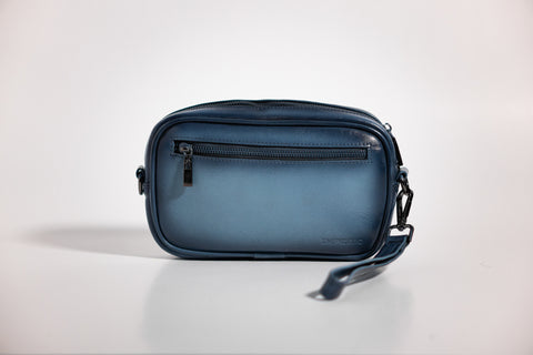 Crossbody Blue Croc