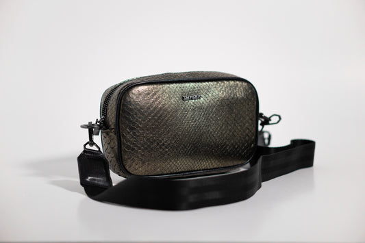 Crossbody Pitón Olive Green