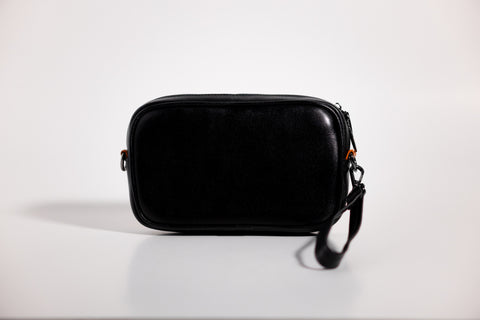 Crossbody BLACK AND ORANGE CROC